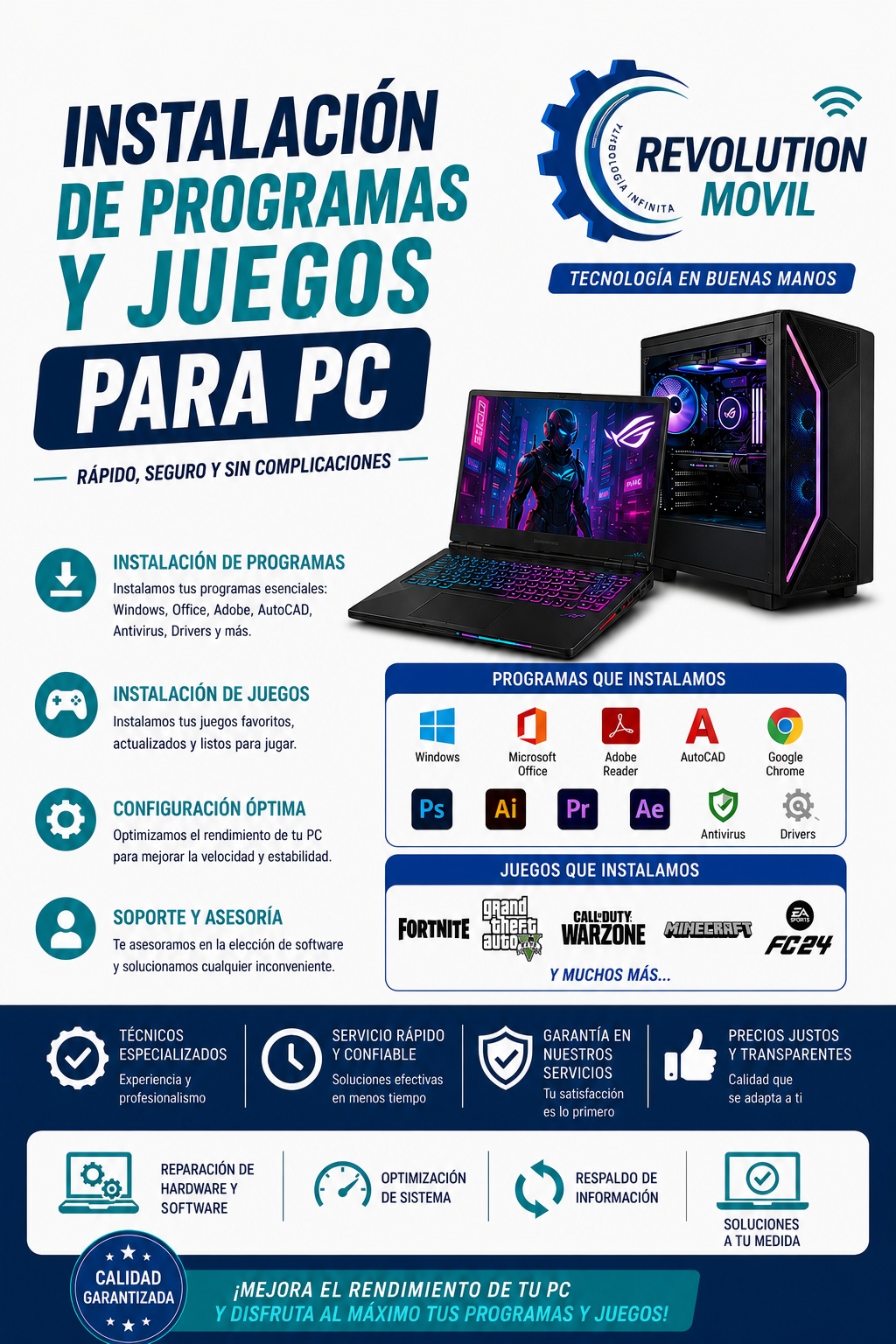 Folleto Juegos y PC Gamer