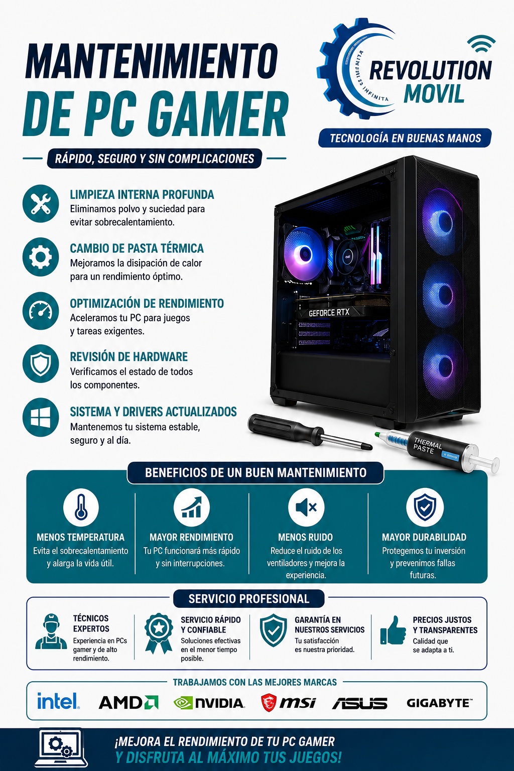 Folleto Mantención PC Gamer