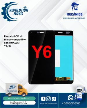 Pantalla LCD sin marco compatible con HUAWEI Y6/4a