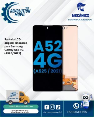 Pantalla LCD original sin marco para Samsung Galaxy A52 4G (A525/2021)